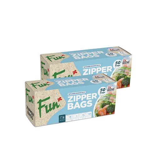 Fun Sandwich Zipper Bags - 17 X 17.5 Cm (Pack of 50X2)