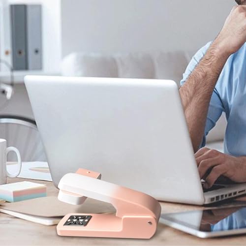 Grapadora de escritorio giratoria de 360 grados y máquina grapadora multiángulo 3