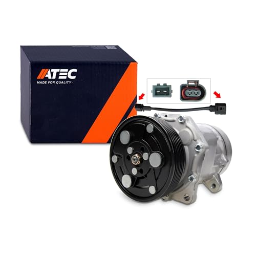ATEC Germany 1x Compresor de aire acondicionado, incl. adaptador para variantes de dos enchufes