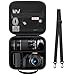 Supmay Hard Travel Case for Canon EOS 2000D / 4000D DSLR Camera/EOS R50 / R6 Mark II/ R100 / R50V / R8 / R7 / R10 Mirrorless Camera, Lens, Tripod with 3 Pieces of Dividers and Shoulder Strap, Black