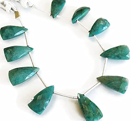 Chrysocolla naturelle en tranches facettées LKBEADS pour haute joaillerie DIY