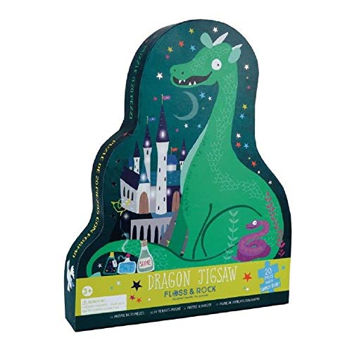 Floss Rock 42P6327 Spellbound Puzzle en forme de dragon avec boîte formée 20 pièces