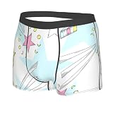 NIXNUT Calzoncillos tipo bóxer para hombre, impresión 3D, divertidos, religiosos, místicas, transpirables, cómodos, elásticos, Negro, XL