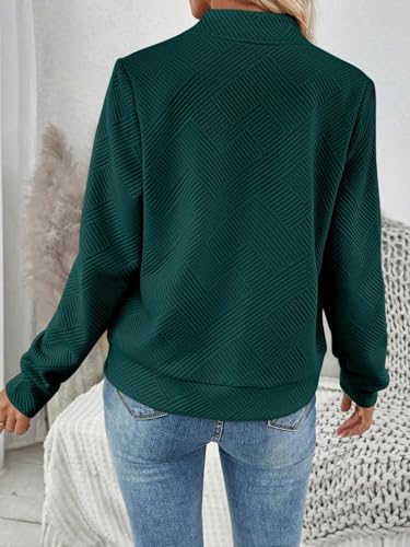 Chic Dark Green Womens Casual Knit Bomber Jacket – Perfect for Every Season! - Image 3