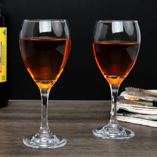 Ufrount 8 Oz White Wine Glasses,Small Red Wine Glass Set Of 16,Clear Long Stemware Durable Crystal Wine Glassware With Stem For Restaurant,Wedding,Party. #TOP3