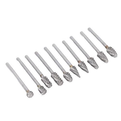 Set de 10 fresas de molienda de carburo con caja plástica miniatura 4