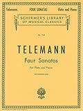 G.p. telemann: four sonatas for flute and piano (Schirmer Library of Classics)