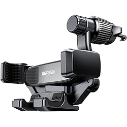 Gancho Para Ventilador UGREEN Soporte Móvil Coche por Gravedad con Gancho para Ventilación, Suporte Telemovel Carro Giratorio 360°Compatible con iPhone 15/14/13 Plus Pro MAX, Redmi, Galaxy S23,OPPO etc.