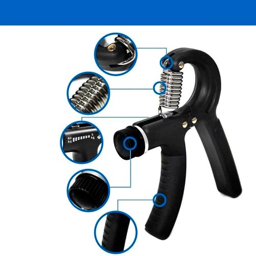 Hand Grip Exercitador de Mão e Fortalecedor de Dedos Ajustável para Resistência Exercitador Manual F