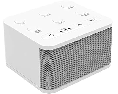 Big Red Rooster 6 Sound White Noise Machine | Sound Machine for Sleeping | Portable White Noise Machine for Office Privacy | Travel Sound Machine Baby | Plug in Or Battery Operated