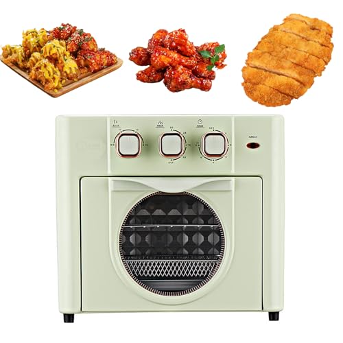 Four Multifonction Domestique, Four À Convection À Grande Capacité de 18 litres avec Commande À Bouton, Minuterie de 0 À 60 Minutes, Circulation d'air Chaud À 360° Green