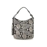 FROMFOLLEND: verarbeitetes italienisches Leder - dies alles steckt in ihrer neuen Leder Damen Umhängetasche mit Python Muster! PLATZWUNDER: Größe ca.: 26x27x15 cm (BxHxT), geräumiges Hauptfach mit Reißverschluss, auf der Rückseite befindet sich ein weiteres Reißverschlussfach
