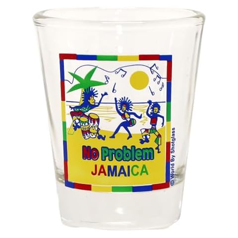 Jamaica No Problem Beach Dancing Caribbean Shot Glass Cover