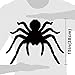 Ivenf Halloween Decorations, Extra Large Scary Spider Wall Decal Window Decor Party Supplies, 2 Sheet 51pcs