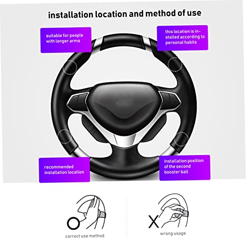 MUSISALY 1Pc Bola De Poder Volantes Automotivos Botão Do Volante Lidar Com Impulsionador De Direção