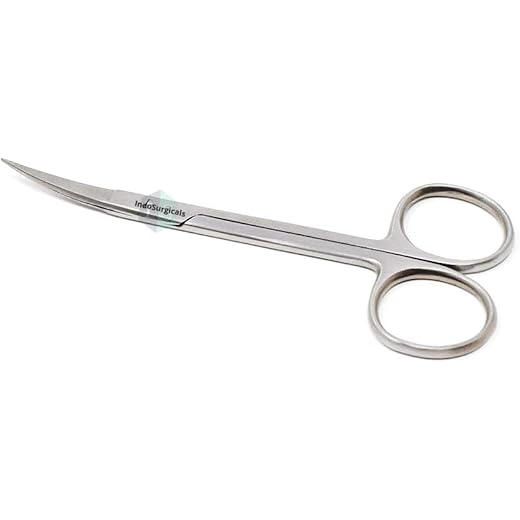 IndoSurgicals Cuticle Scissors Curved 4 Inch