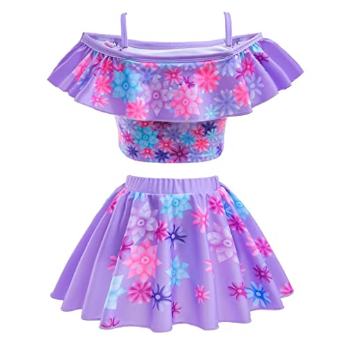 Dressy Daisy Magical Family Two Piece Tankini Swimsuit Swimwear Swimming Bathing Suit with Skirt for Toddler Little Girls2