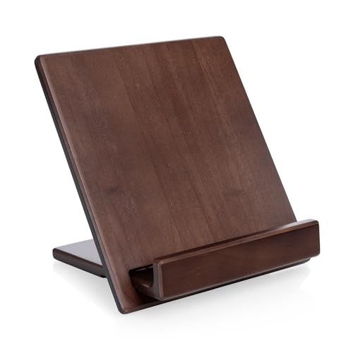Soporte plegable para libros de cocina y soporte para libro de recetas ajustable