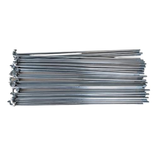 Ymnilian Fahrradspeichen,Speichen 12G Durchmesser 2,5 mm Elektrofahrrad Speichen Länge 170–305 mm Stahl 40 Stück mit Nippeln(270mm)