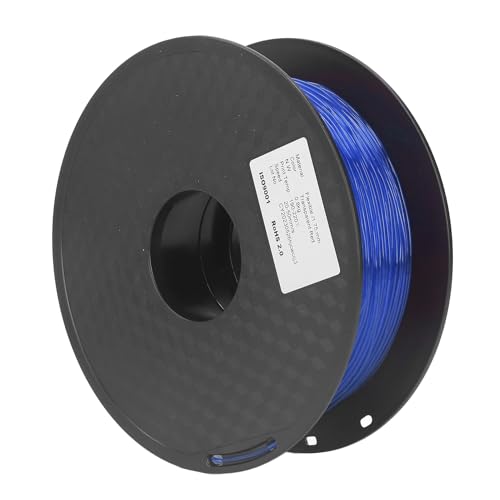 Cocoarm TPU Filament 1.75mm, Flexible TPU Filament 1KG Bundle, Transparent High Gloss Material, Low Warp Clog Free Feedi