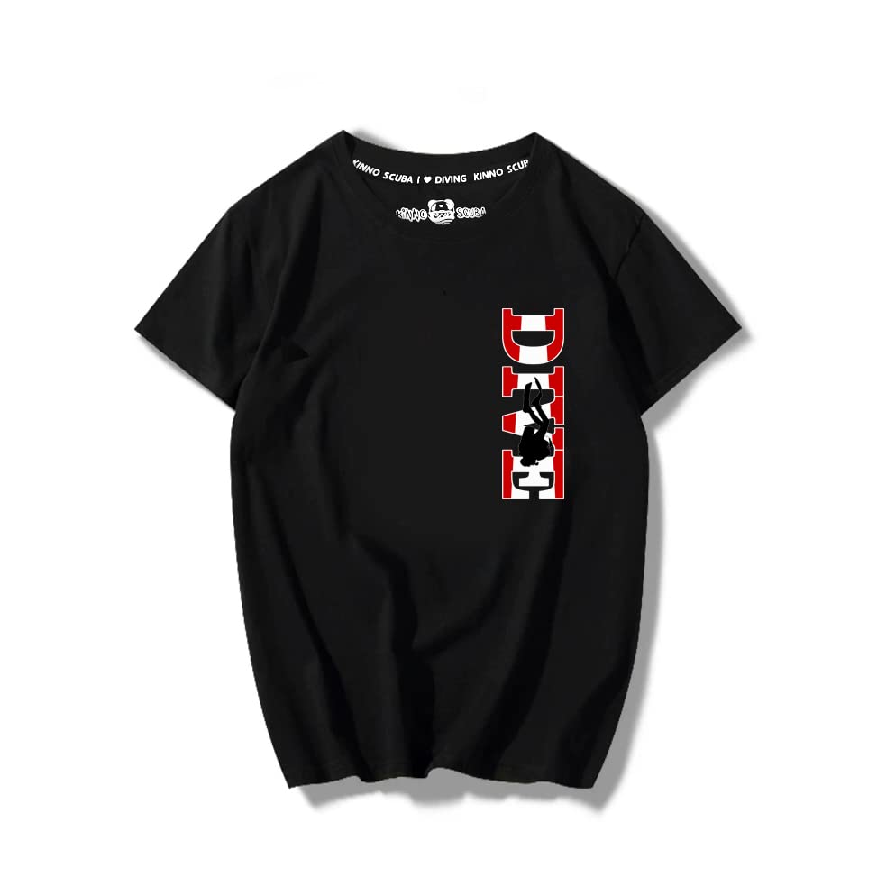 Kinno ScubaDiving Diver Gift T-Shirt Mens Short Sleeve for Fishing, Scuba Diving, Boating, and Beach