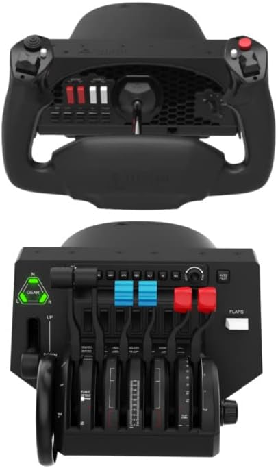 Honeycomb Alpha Flight Controls Yoke con panal aeronáutico Bravo acelerador Quadrant Bundle 2 artículos