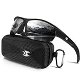 suoso Polarized Sports Sunglasses for Men: Women UV Protection Wrap Around Sun Glasses for Golf Fishing Cycling Running