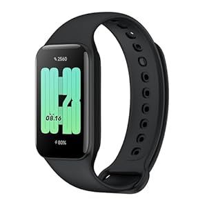 Xiaomi Mi Smart Band Fitness-Tracker & Aktivitäts-Tracker (AMOLED-Display, SpO2 Tracking, Schlafüberwachung, Herzfrequenzmessung, Benachrichtigungen, Schrittzähler, 5ATM wasserdicht, Mi Fit App)