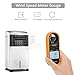 Proster Handheld Anemometer Wind Speed Meter LCD Backlight Thermomoter Wind Detector Gauge Airflow Meter for Outdoor Sailing Surfing Shooting Fishing Hunting