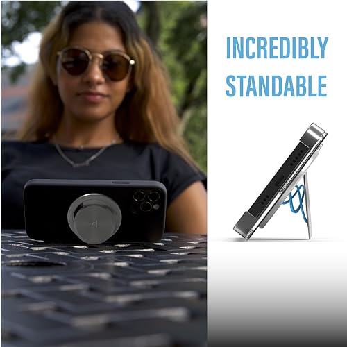 Tango Ultra Thin Grip for MagSafe: One Hand Pop, Stand, 10x Expandable, Space Grade Steel, Removable for Wireless Charging. Half The Thickness, Twice The Pop and More Bling Than A Ring. - Thumbnail 4