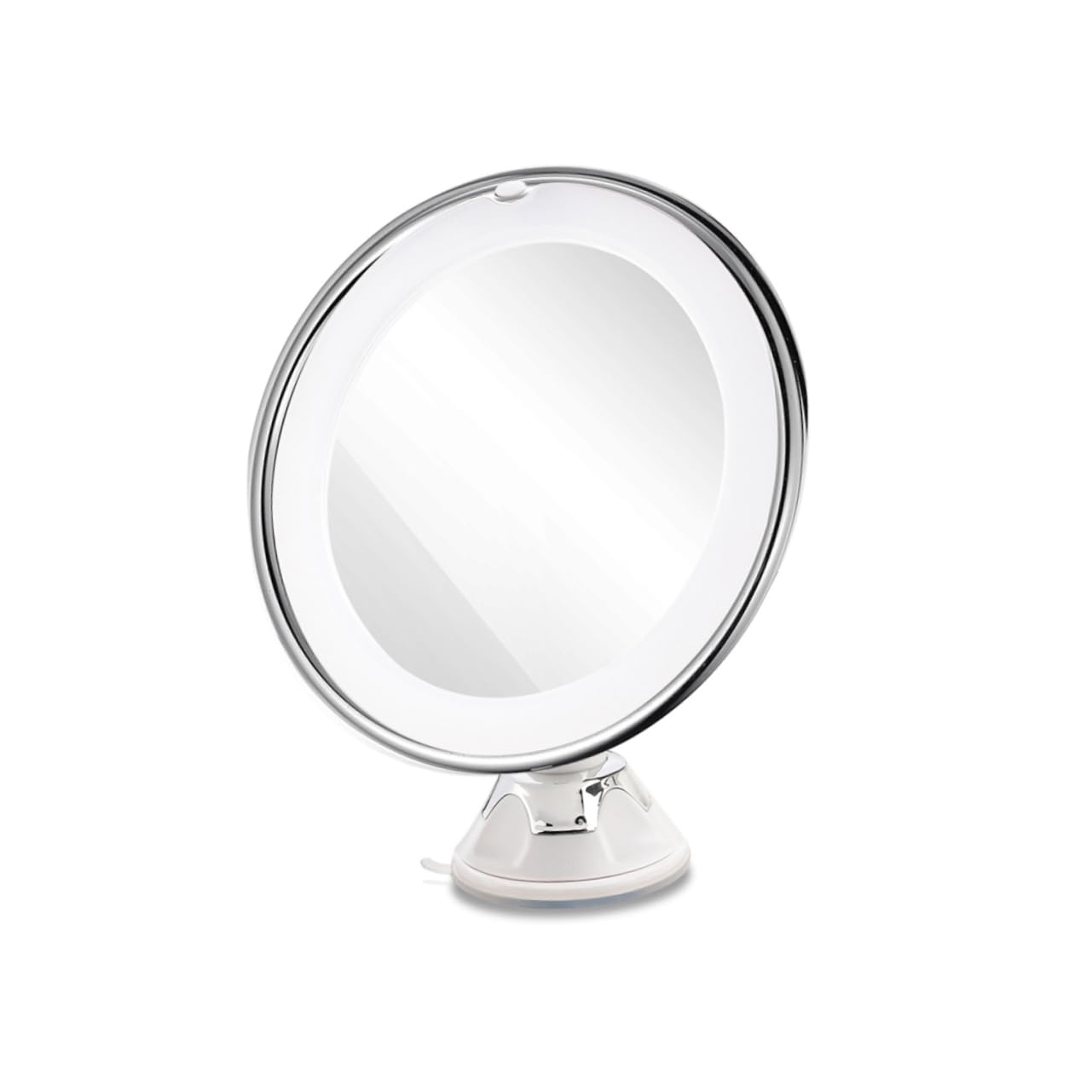 Miroir de maquillage grossissant 10x LED de 20 cm de diamètre