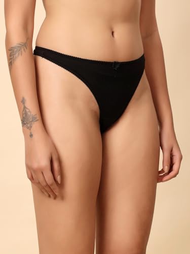 Image of American Symbol Women Microfiber & Cotton Brazilian Thong Briefs