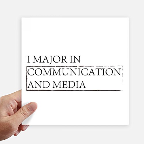 DIYthinker Quote I Major in Communication and Media Sticker Tags Wall Picture Laptop Decal Self Adhesive