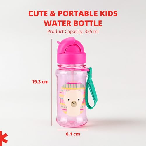 Image of Skip Hop Toddler Sippy Cup with Straw, Zoo Straw Bottle with Tritan Renew, 12 oz. Octopus