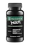 Nugenix Men's Daily Testosterone Multivitamin for Men - 19 Vitamins and Minerals, Supports Free Testosterone, 60 Tablets