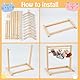 SUPERFINDINGS Mini Holzkleiderständer Inklusive 1 Stück 30x18.3cm Kleinem Kleiderständer Und 12 Stück Kleiderbügel Mit Einer Breite von 10cm Kleiderorganizer Für Sammlungen