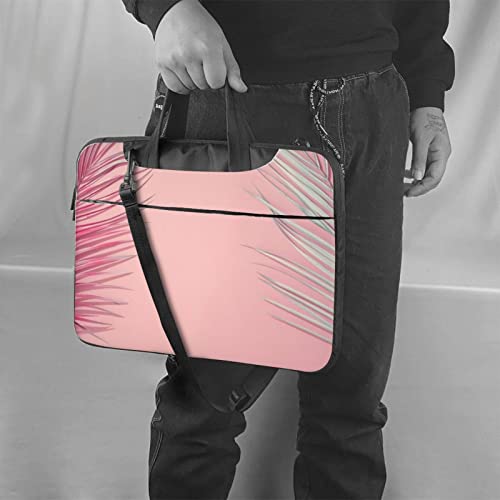 Sac ordinateur portable feuilles tropicales rose protégeant votre PC - 2