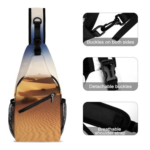 Mochila sling para deporte y senderismo unisex miniatura 3