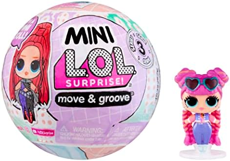 Mini LOL Surprise Move & Groove with Mini OMG Fashion Doll, Surprises, Mini Dolls, Collectible Dolls, Moving Ball Playset- Great Gift for Girls Age 4+