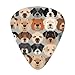 Dogs Face Pattern Guitar Picks 12 Pack Bass Picks with Organizer Box Guitar Plectrum Includes Thin Medium Heavy Guitar Picks Ukulele Picks for Bass Acoustic Electric Guitars