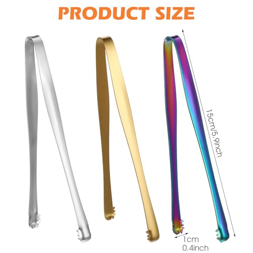 Egg Tools Chalaza Removal Tool, 3pcs Toothed Multipurpose Kitchen Tongs Stainless Steel Ice Clip Eggs Chalaza Remover Egg Separators for Food Cooking Pastry Cake Bakers Chef - Image 4