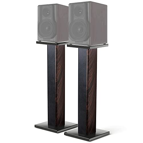 Mayqmay 35.4 Inch(90Cm) Wood Speaker Stands For Home-Cinema Hifi Desktop And Satellite Speakers Monitor Stands, Enhanced Audio Listening Experience For Home Theaters (Pair) #TOP1