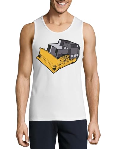 Débardeur en coton vêtement blanc homme Killdozer Minimalist sous-chemise