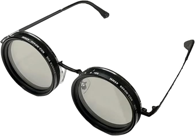 2025 Adjustable Tint Polarized Round Sunglasses for Men with ND9 Stepless, 1-9 Gears Beach Sunglasses with Adjustable Lens