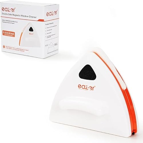 eazer Magnetic Window Cleaner, Single-Glass Window Cleaning Equipment, Outside Window Cleaner, Cleaning Window Wiper Tools for High-Rise Window and Various Glass(Fits 0.12