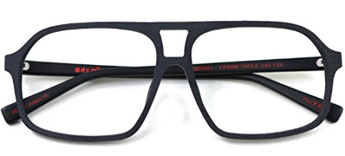 J&L Glasses Retro Klassisches Nerd Klar Hornbrille Brille mit Fensterglas Damen Herren Brillenfassung holz Stil 8896 (Wood Black) Cover
