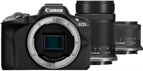 Canon EOS R50 Mirrorless Camera + RF-S 18-45mm F4.5-6.3 IS STM + ...
