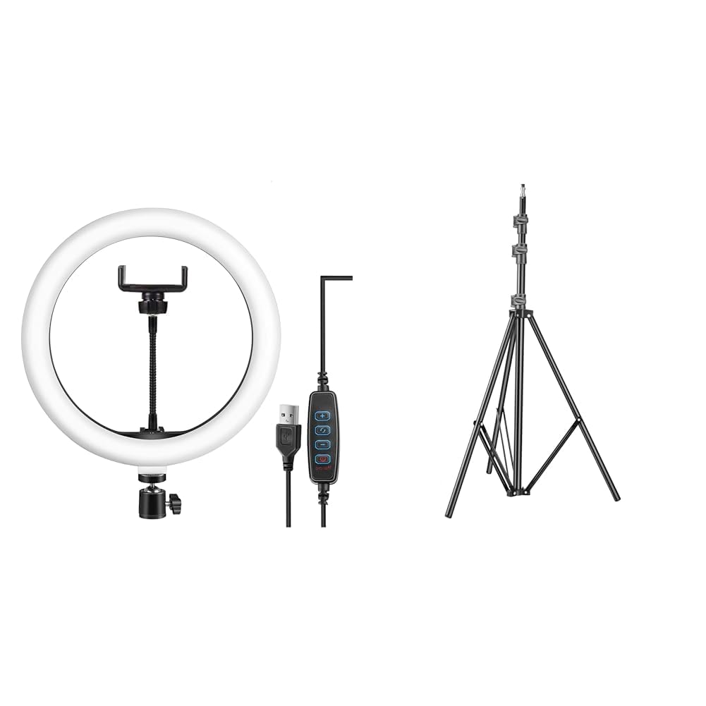 DIGITEK® (DRL-14) 14 Inch Professional Ring Light with USB Support - Dual Temperature Lights, USB Ca-image-12