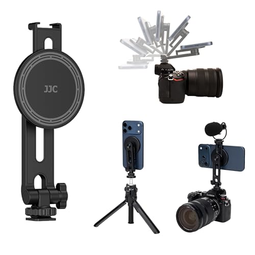 Image of JJC Cold Shoe Magnetic Phone Tripod Mount Adapter for iPhone 17 16 15 14
