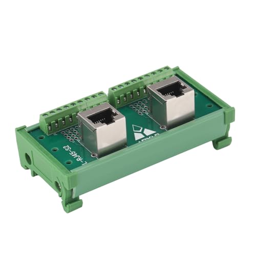 Conector RJ45 8P8C con placa breakout para montaje en riel DIN miniatura 2